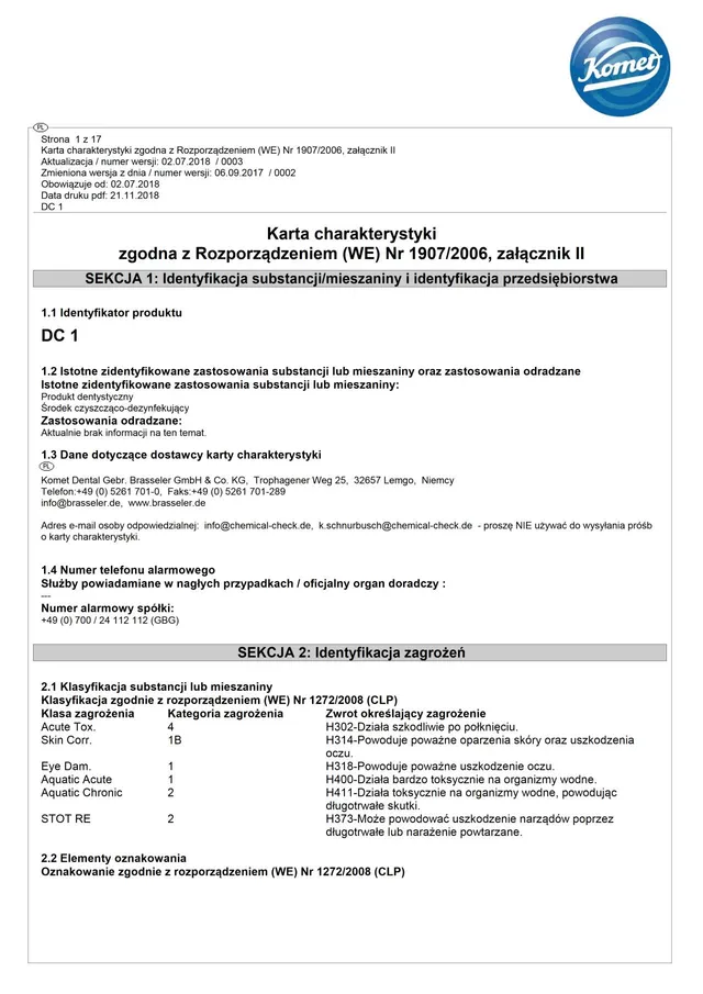 komet-dental-dc1-sicherheitsdatenblatt-reinigung-desinfektion-2 image 1