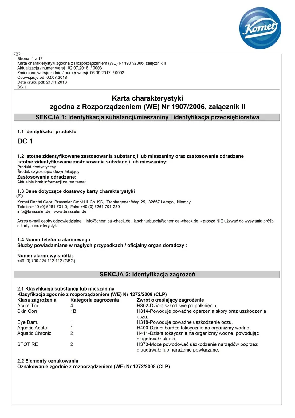 komet-dental-dc1-sicherheitsdatenblatt-reinigung-desinfektion-2 image 1