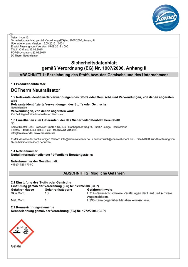 komet-dental-dctherm-neutralisator-sicherheitsdatenblatt-konzentrat image 1