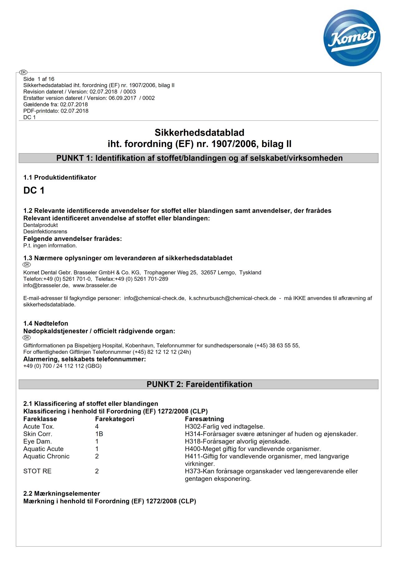 komet-dental-dc1-sicherheitsdatenblatt-reinigung-desinfektion image 1