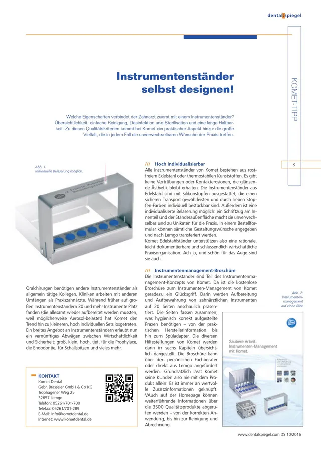 komet-dental-diao-mundspiegel-mit-instrumentenst-nder-gravierbar image 1