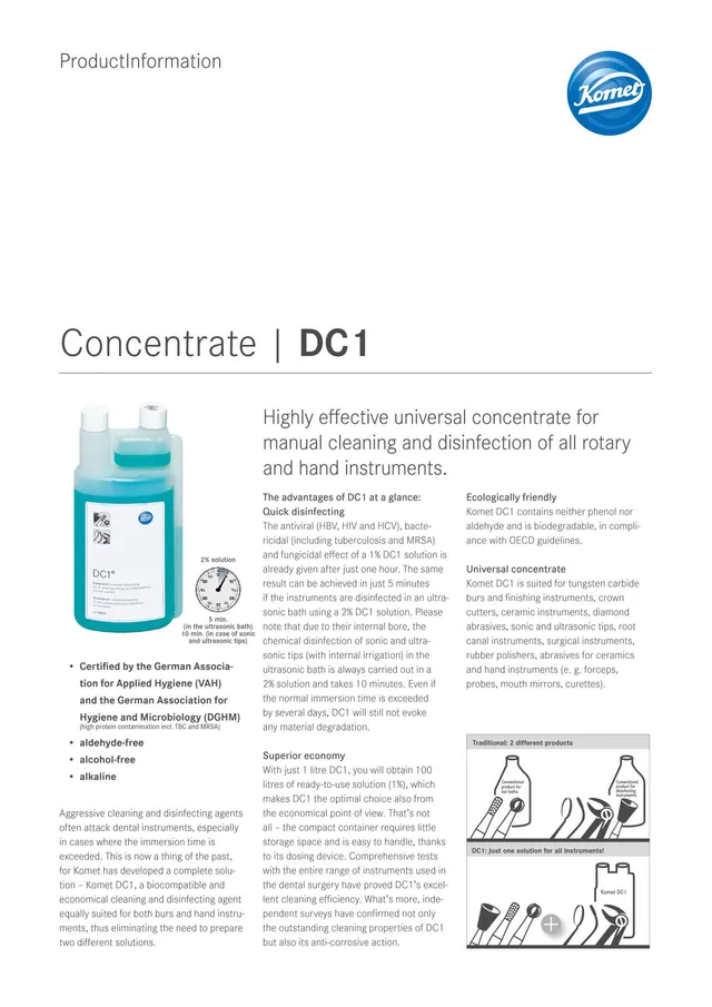komet-dental-dc1-konzentrat-reinigung-desinfektion image 1