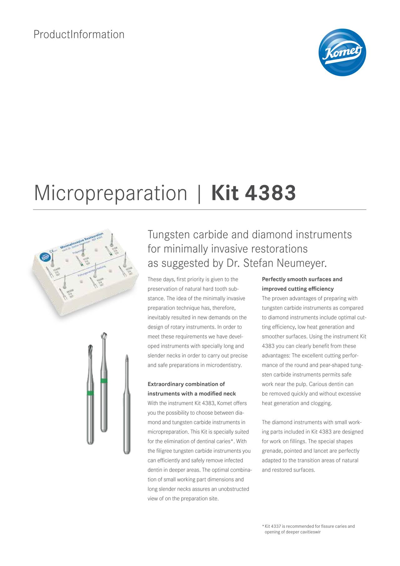 komet-diao-kit-4383-bohrer-mikropr-paration-hartmetall-diamant image 1