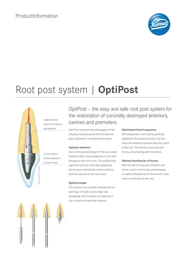 komet-optipost-wurzelstift-system-frontzahn-pr-molar image 1