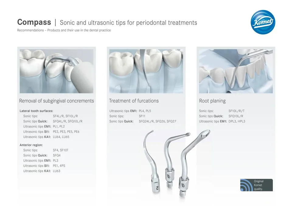 komet-dental-sonicline-schallspitze-parodontalbehandlung image 1