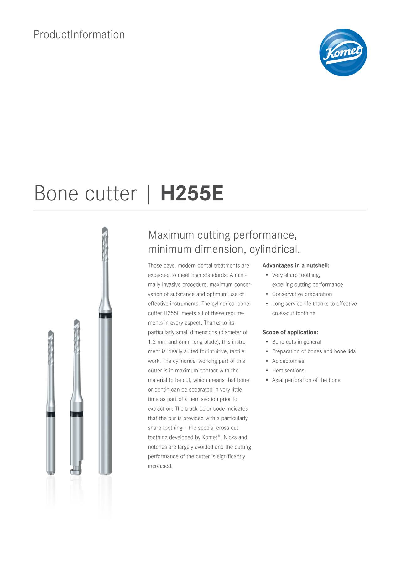 komet-dental-ceradrill-h255e-knochenfr-ser-zylindrisch image 1