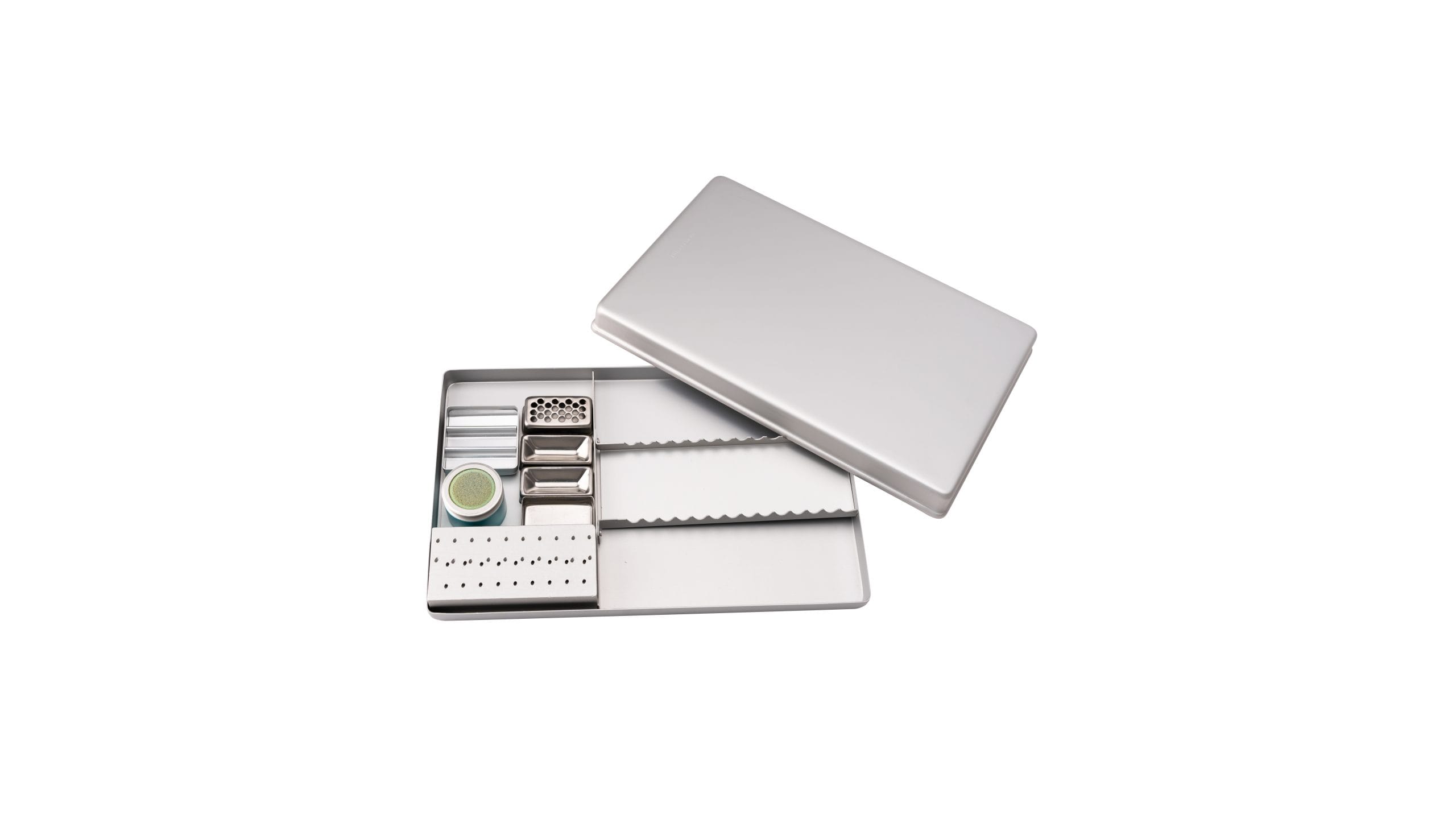 luxator-endodontic-tray-s-instrumententray-aluminium-grau image 1