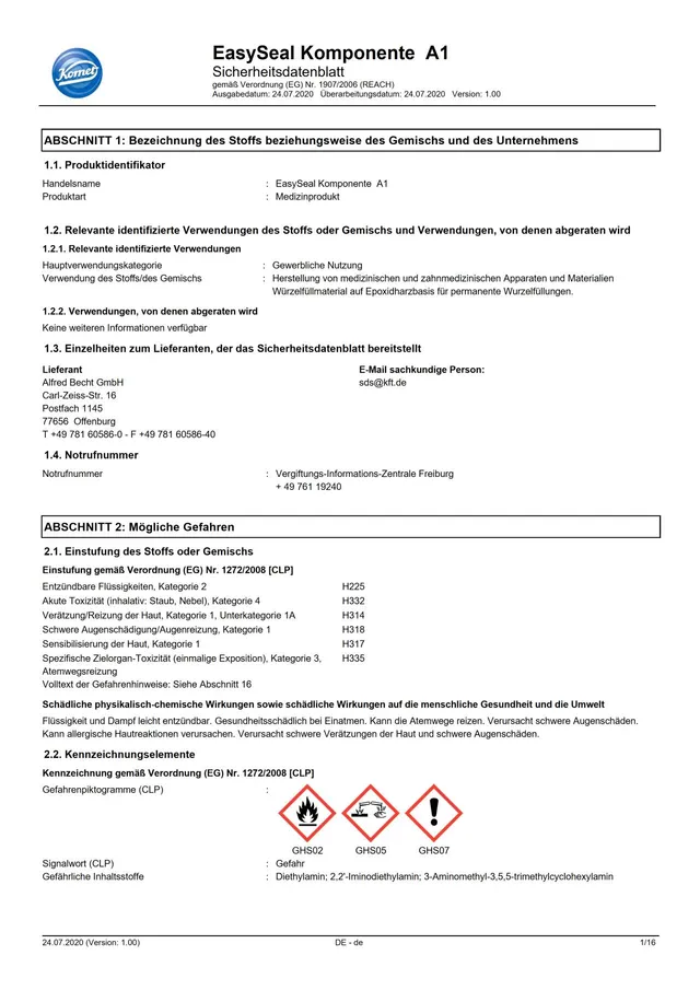 komet-bioseal-easyseal-sdb-a1-sicherheitsdatenblatt-variante-a1 image 1