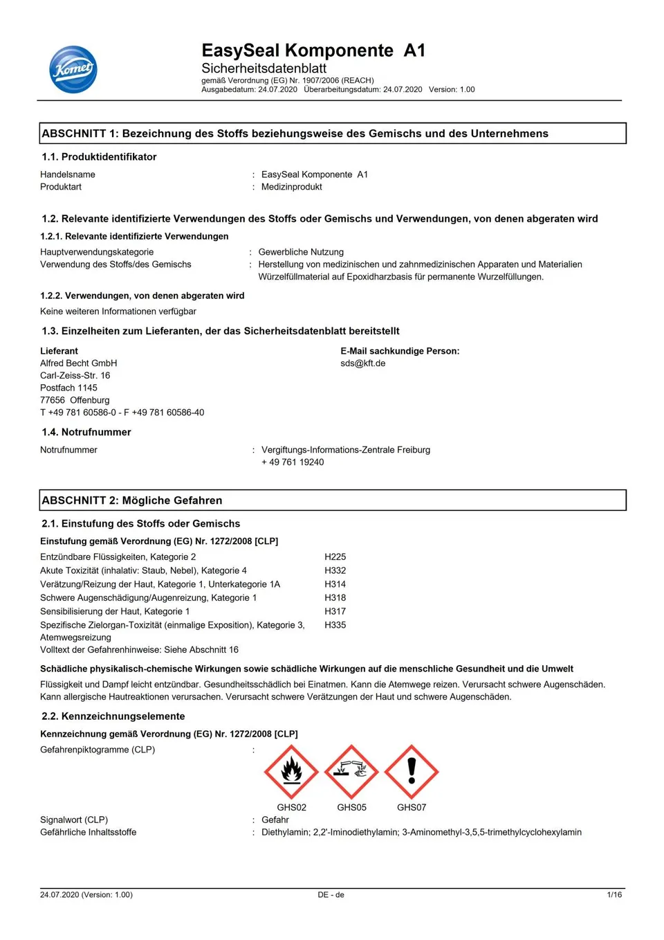 komet-bioseal-easyseal-sdb-a1-sicherheitsdatenblatt-variante-a1 image 1