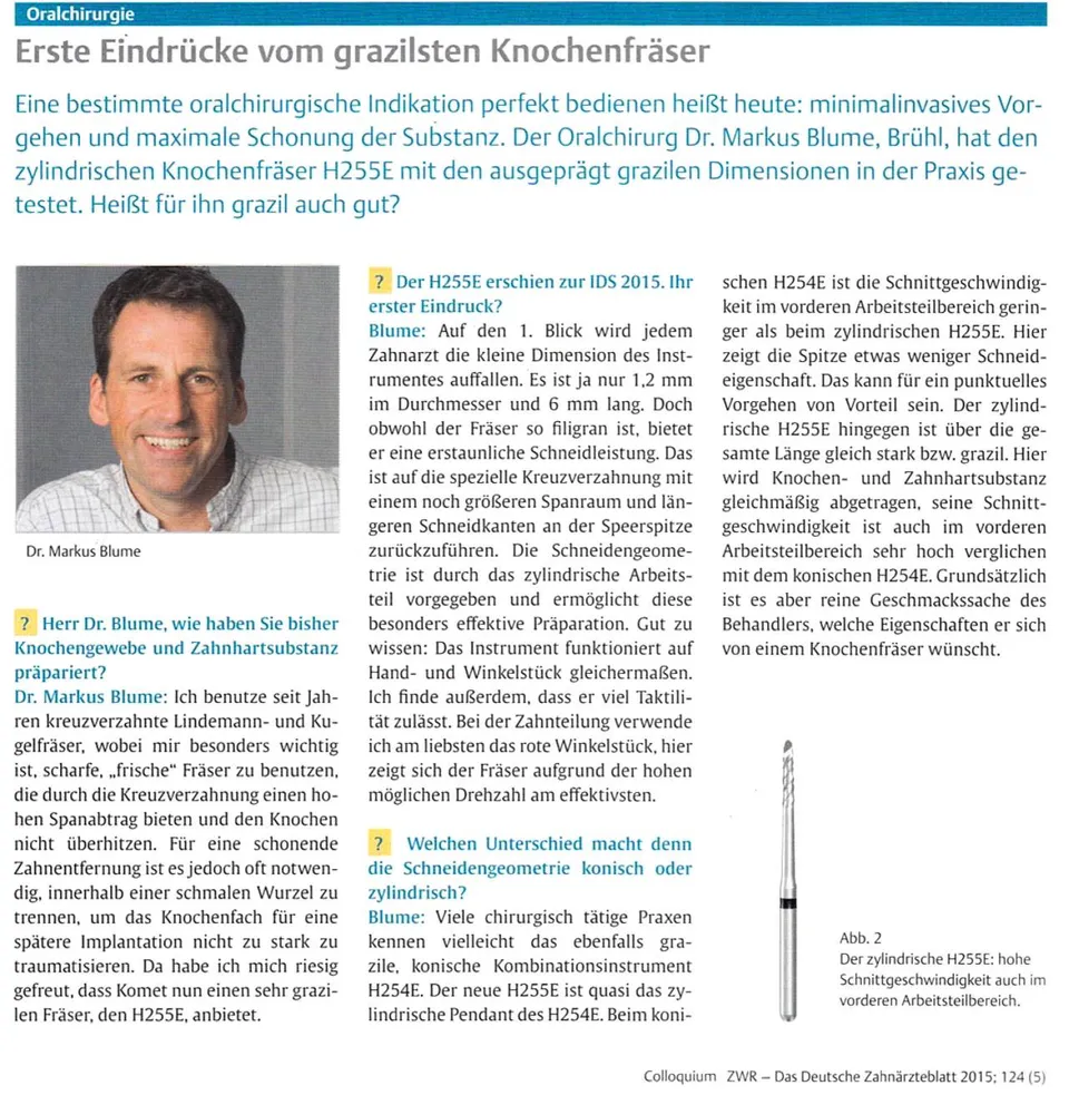 komet-ceradrill-h255e-knochenfr-ser-fachbericht-blume image 1