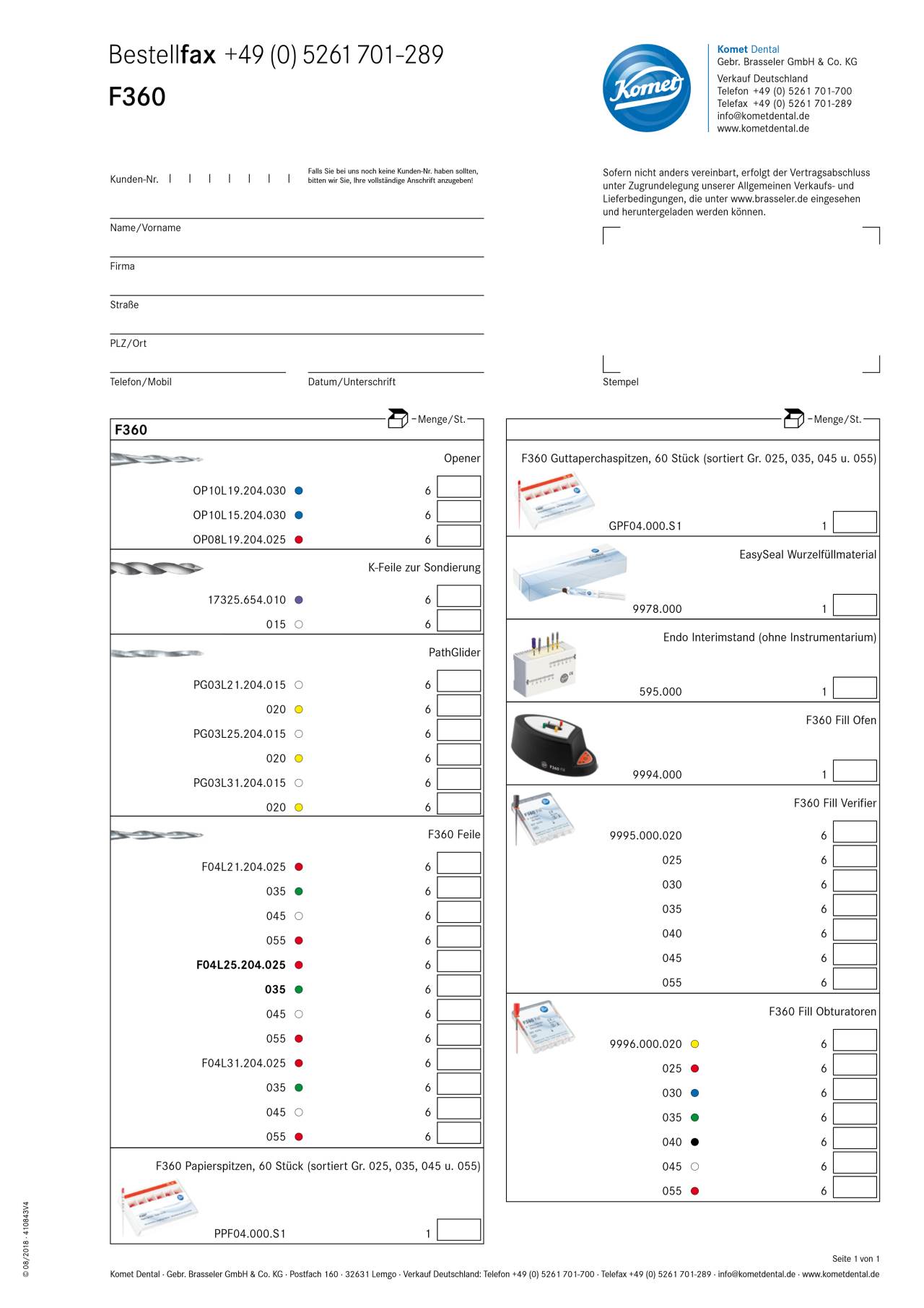 komet-dental-f360-bestellfax-formular-bestellung image 1