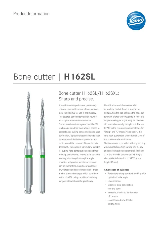 komet-dental-ceradrill-h162sl-knochenfr-ser-scharf image 1