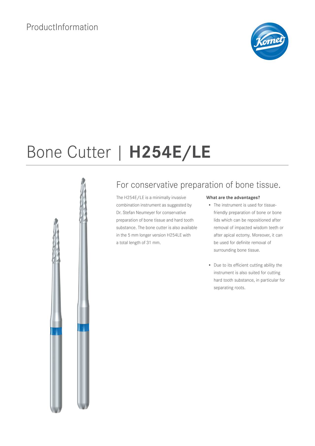 komet-ceradrill-h254e-knochenfr-ser-bone-cutter-chirurgie image 1