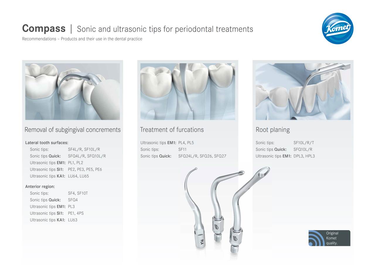 komet-dental-sonicline-schallspitze-parodontalbehandlung image 1