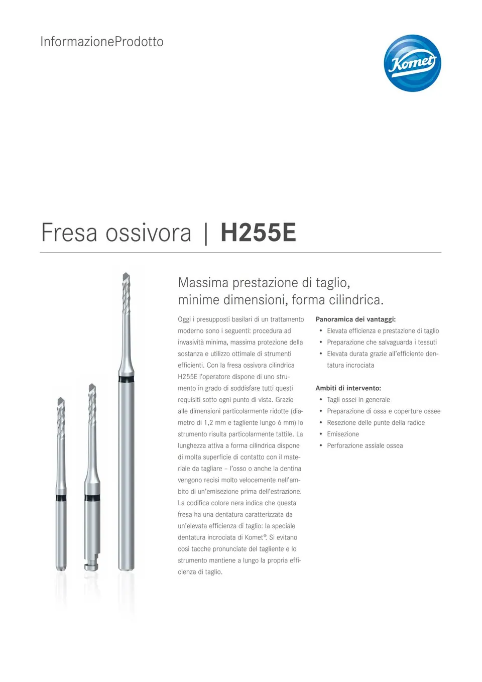 komet-ceradrill-h255e-knochenfr-ser-zylindrisch-klein image 1