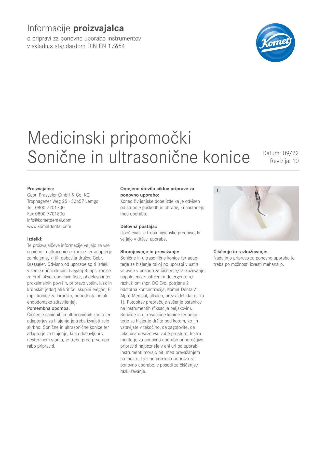komet-dental-sonicline-sl-herstellerinformation-aufbereitung image 1