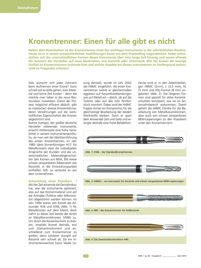 komet-dental-rocky-kronentrenner-bohrer-hartmetall image 1