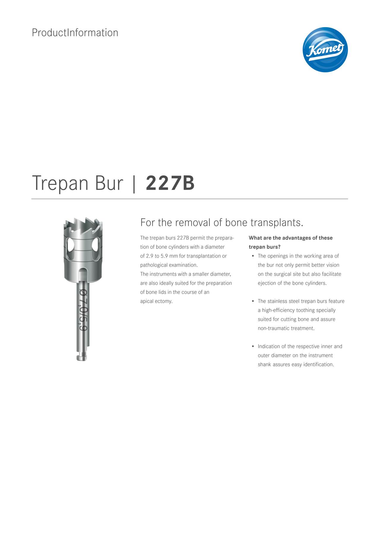 komet-diao-227b-trepanbohrer-knochentransplantat-entnahme image 1