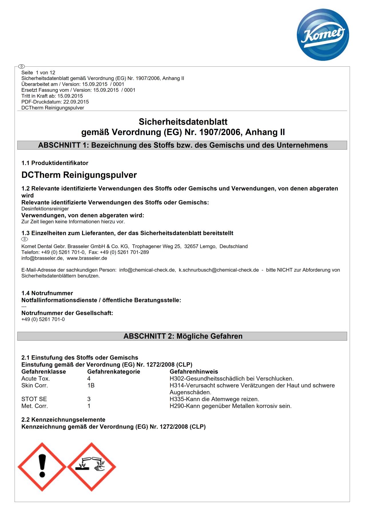 komet-diao-dctherm-reinigungspulver-sicherheitsdatenblatt-pdf image 1