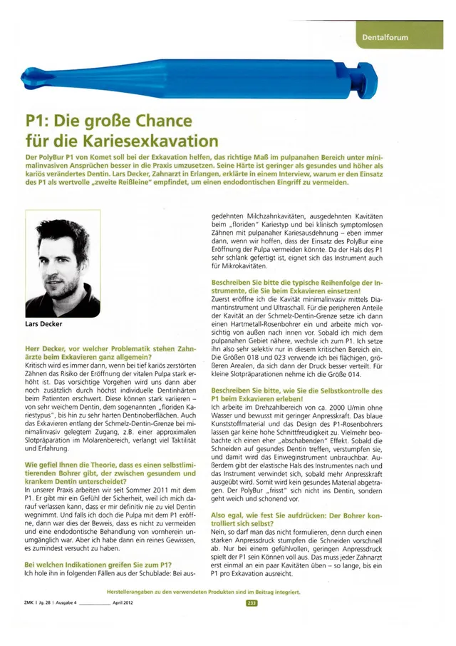 komet-diao-polybur-p1-fachbericht-kariesexkavation-zmk image 1