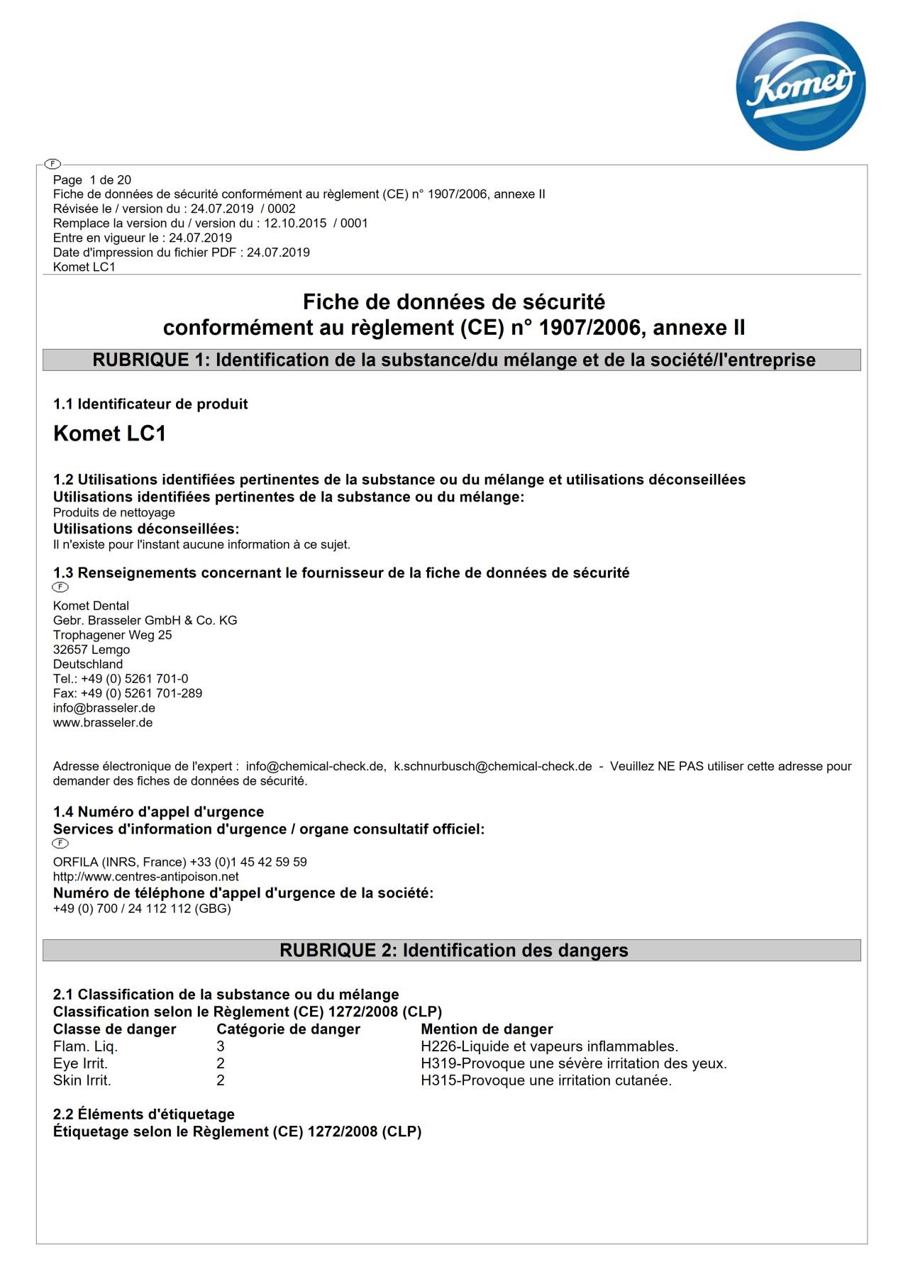komet-dental-diao-lc1-sicherheitsdatenblatt-reinigungsprodukt image 1