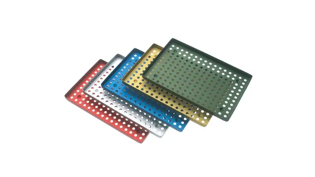 luxator-perforated-aluminium-tray-instrumententablett-grau image 1