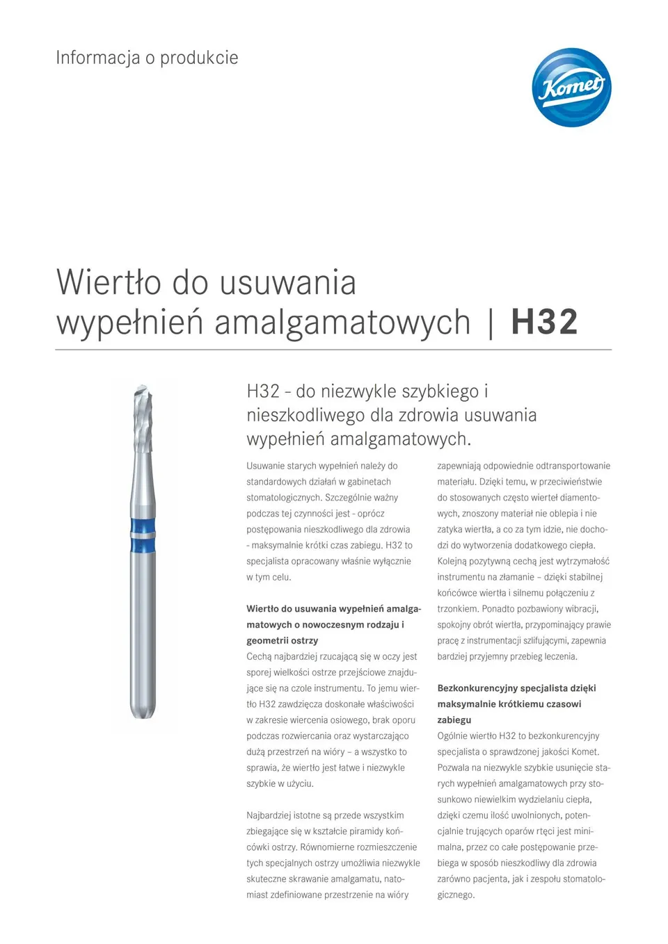 komet-h4mc-h32-amalgambohrer-zur-f-llungsentfernung image 1