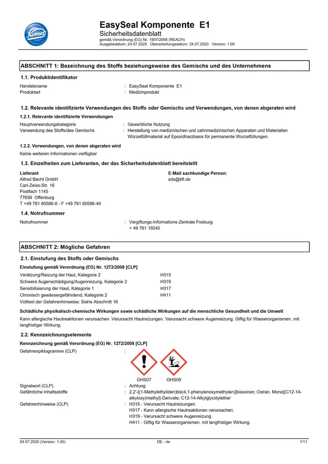komet-dental-bioseal-sicherheitsdatenblatt-easyseal-e1 image 1