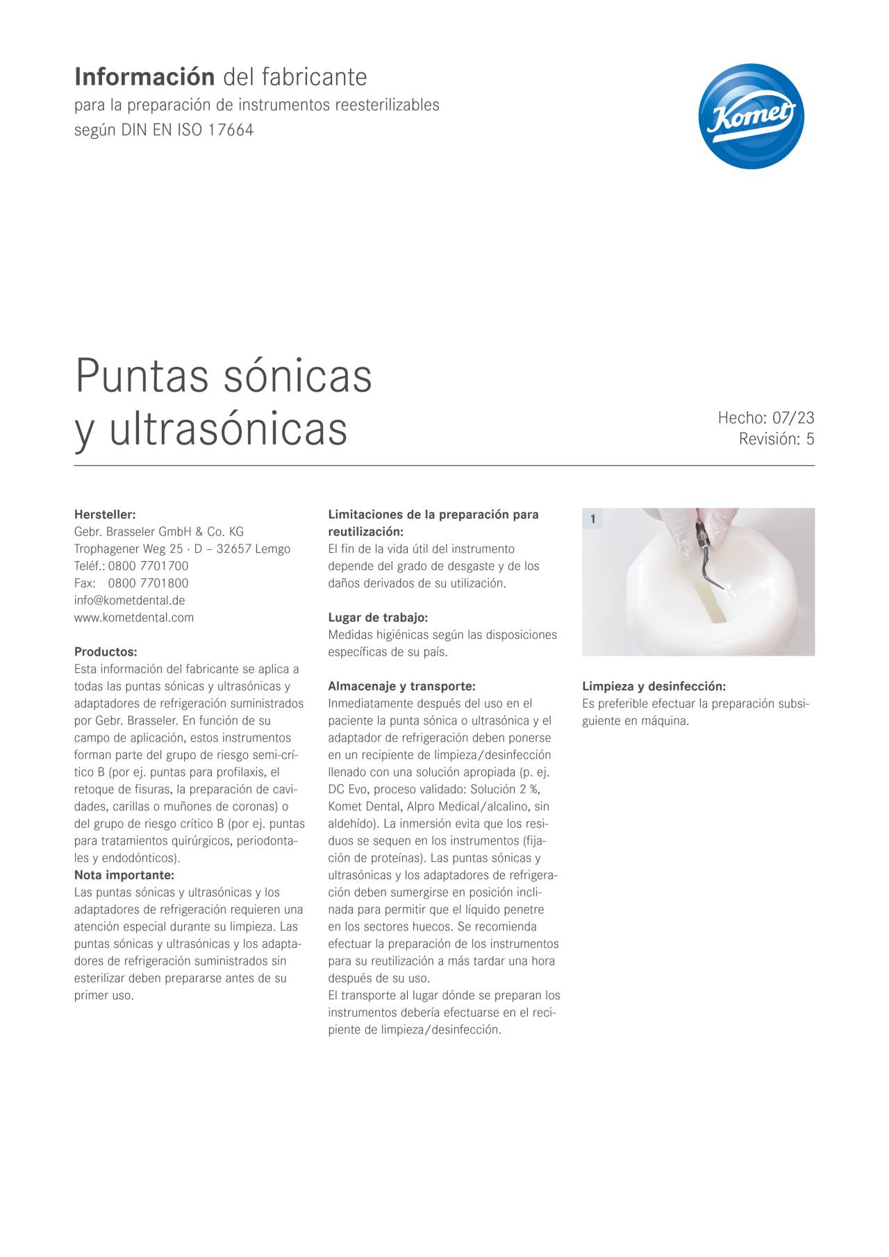 komet-dental-sonicline-herstellerinformation-schallspitzen-aufbereitung image 1