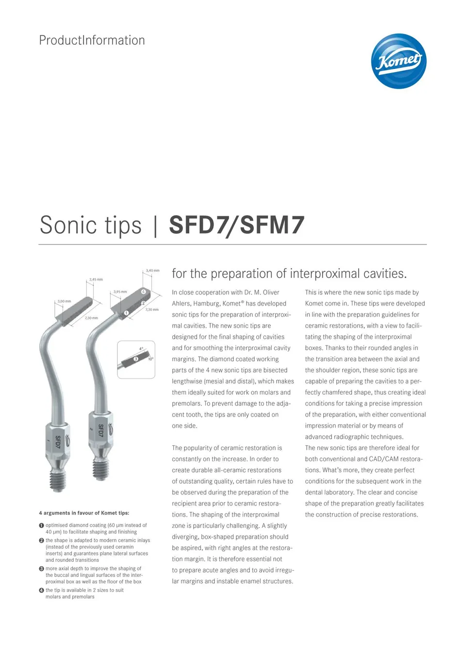 komet-dental-sonicline-sfd7-sfm7-schallspitze-approximal image 1