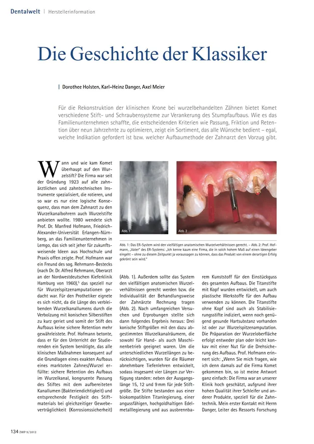 komet-dental-diao-fachbericht-klassiker-stiftaufbau-2012 image 1